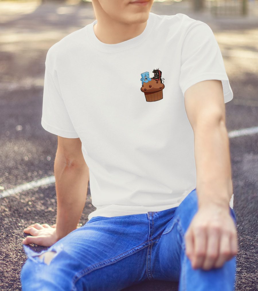 Skeppy And BadBoyHalo Muffin Character Illustration Merch T-Shirt