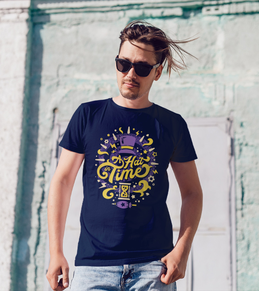 A Hat In Time Fangamer Merch Purple And Yellow Design With Hat And Hourglass T-Shirt