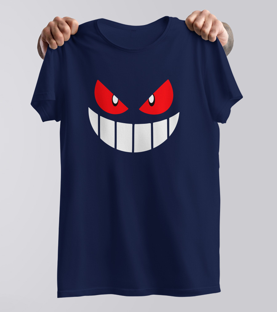 Gengar Pokemon Eyes Grinning Face Red Eyes White Teeth T-Shirt