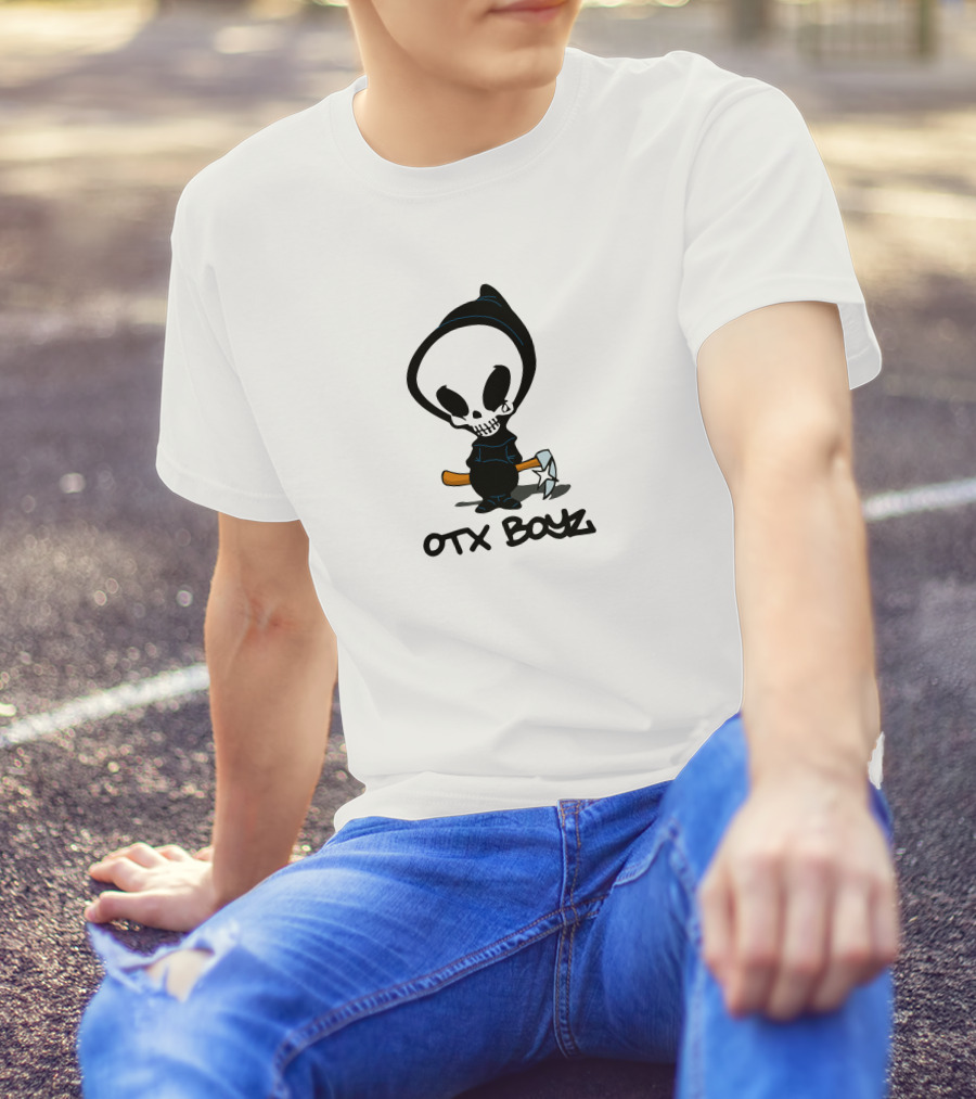 Ohgeesy Merch Geezyworld Death OTX Boyz Grim Reaper Cartoon T-Shirt