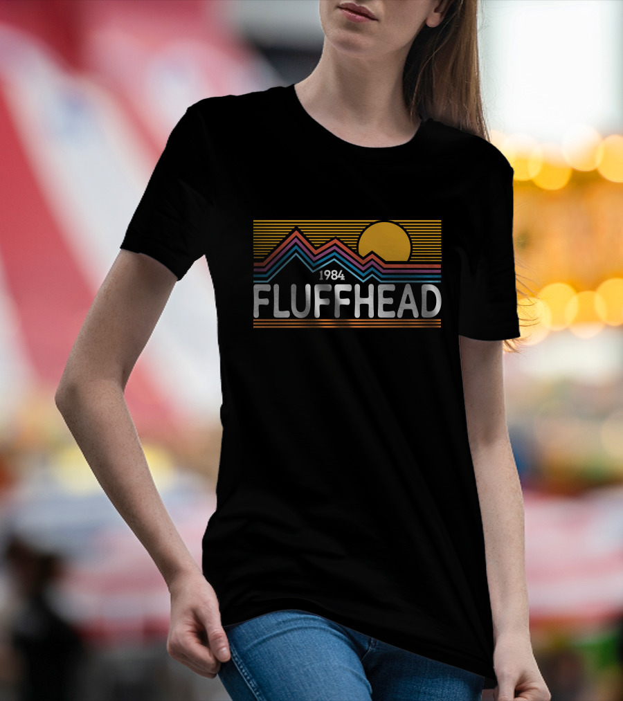 1984 Fluffhead Phish Design With Sun And Mountain Stripes T-Shirt