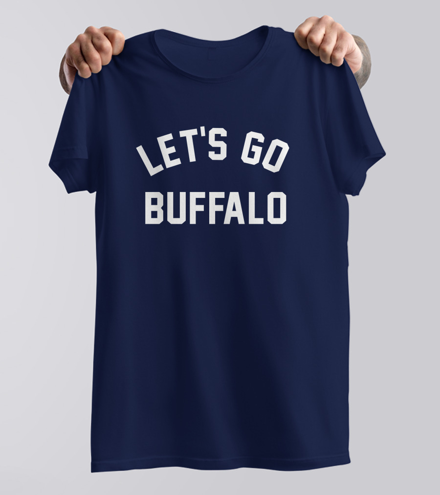 Mark Yesilevskiy Let's Go Buffalo Navy Blue Sports T-Shirt