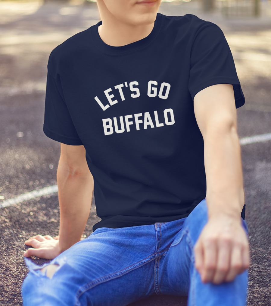 Mark Yesilevskiy Let's Go Buffalo Navy Blue Sports T-Shirt