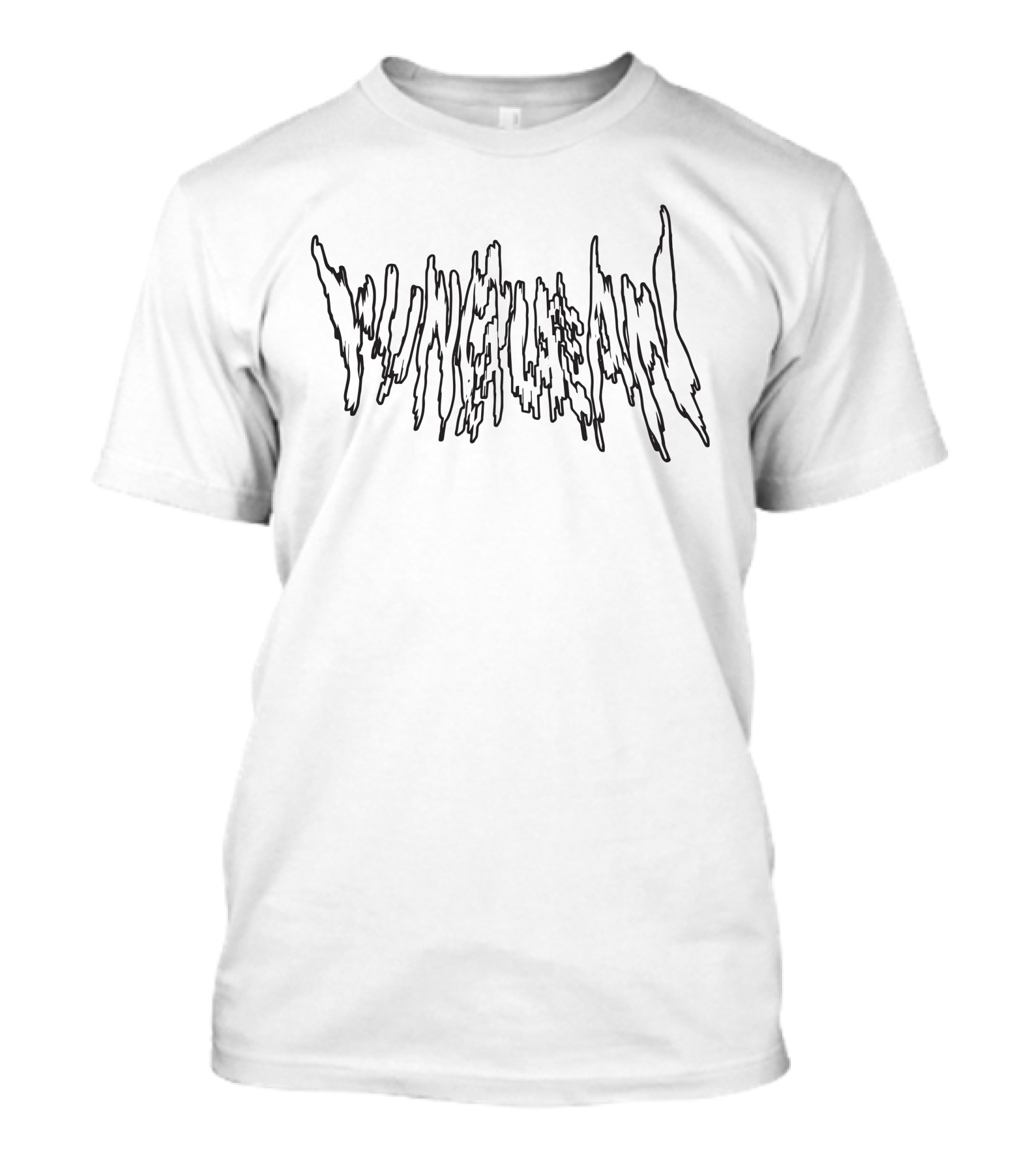 Yung Lean Metal Logo Merch Dripping Typeface T-Shirt
