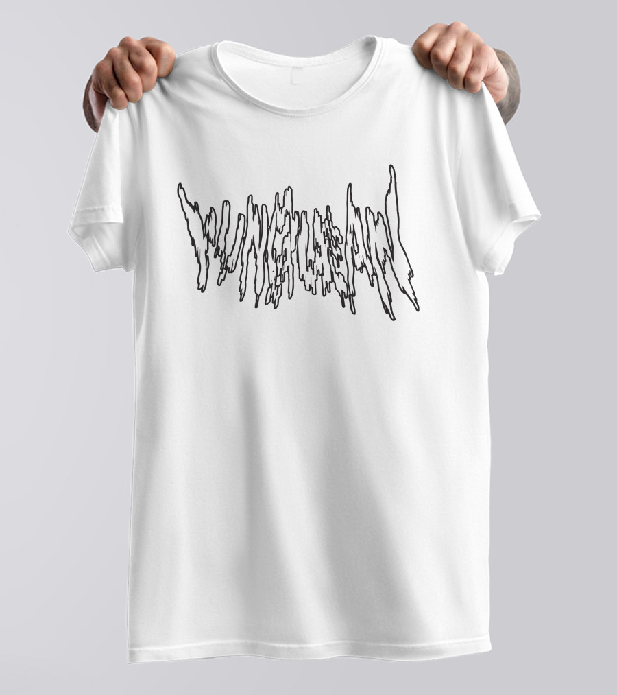 Yung Lean Metal Logo Merch Dripping Typeface T-Shirt