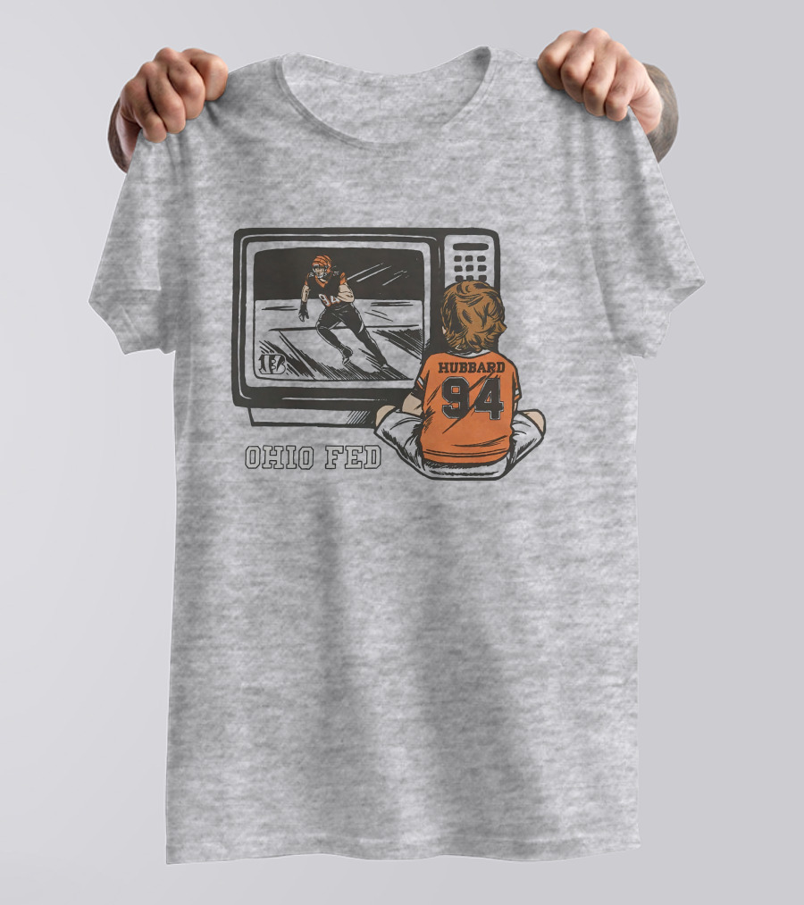 Cincinnati Bengals Sam Hubbard Ohio Fed 94 TV Retro Football T-Shirt