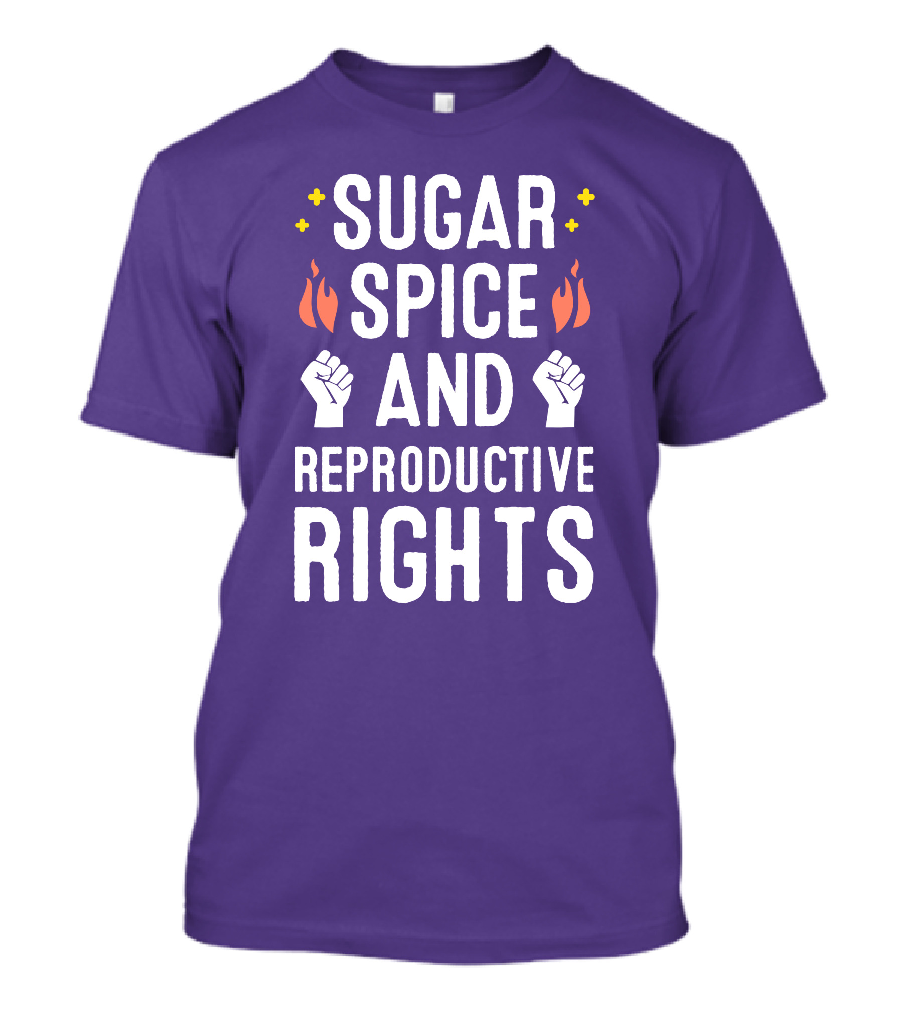 SirKatelyn Sugar Spice And Reproductive Rights Fist And Flame T-Shirt