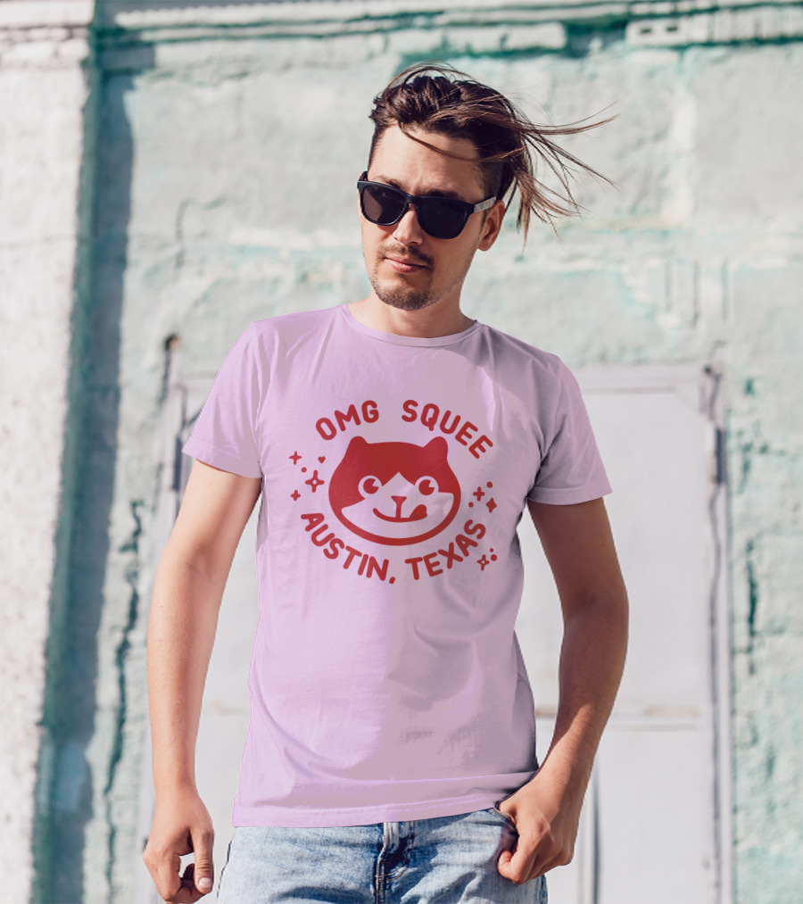 OMG Squee Austin Texas Cute Cat T-Shirt