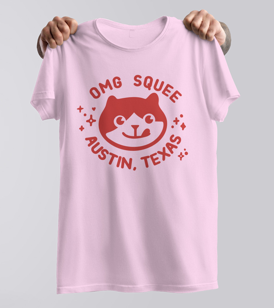 OMG Squee Austin Texas Cute Cat T-Shirt