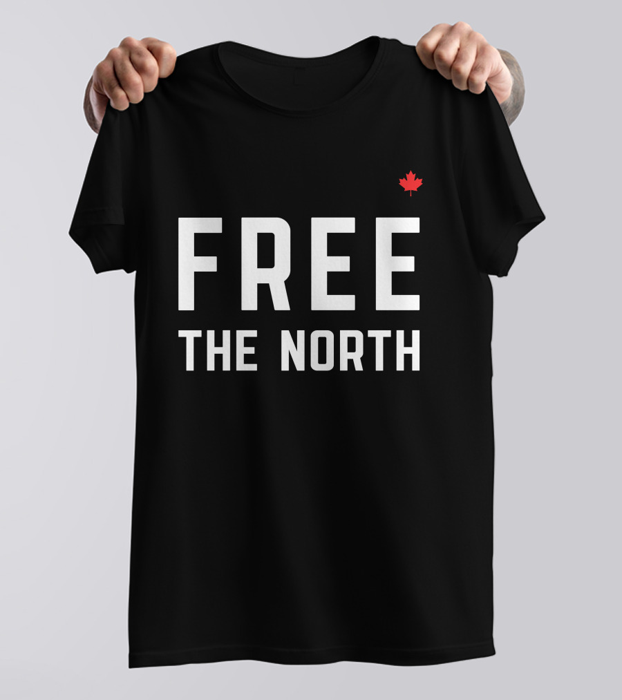 DanGerCat2 Canada Truckers For Freedom Free The North Maple Leaf T-Shirt