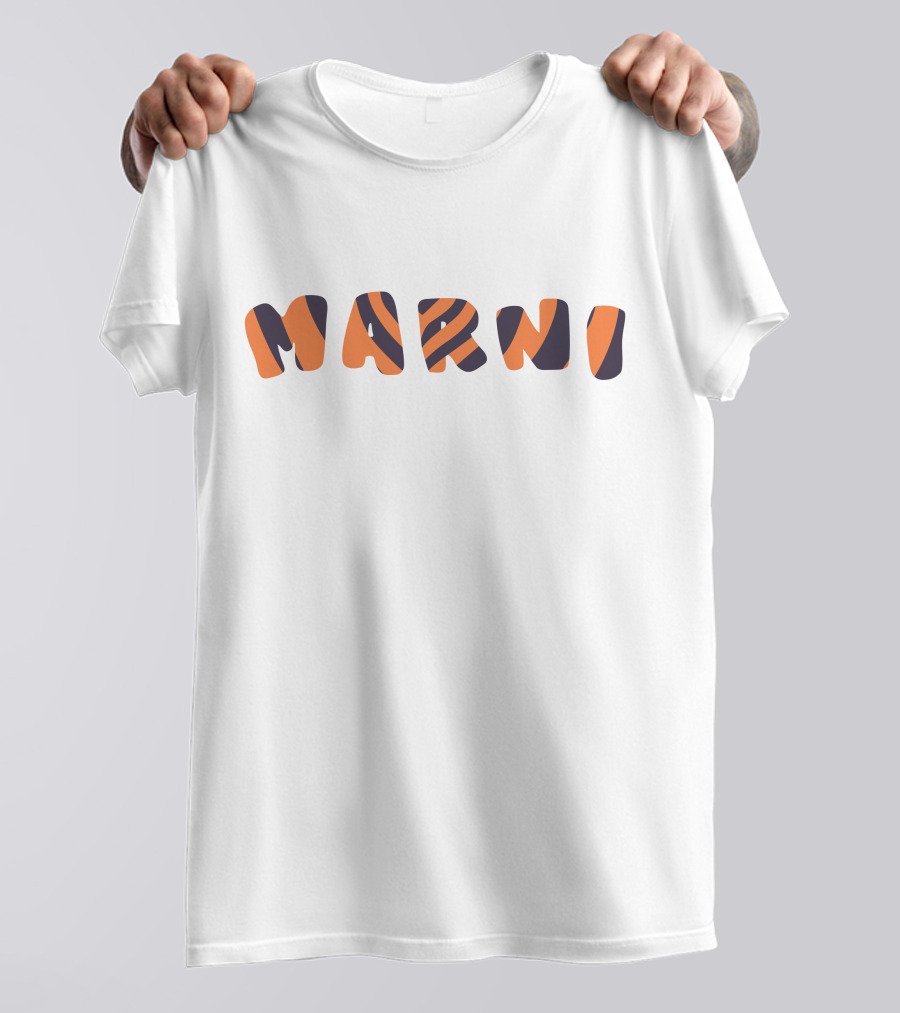 Marni Jaeedimples Orange Black T-Shirt