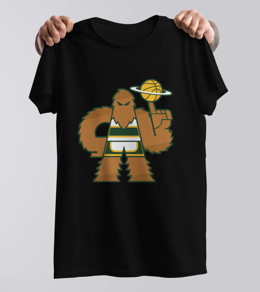 Simplyseattle Merch Super Squatch Basketball T-Shirt