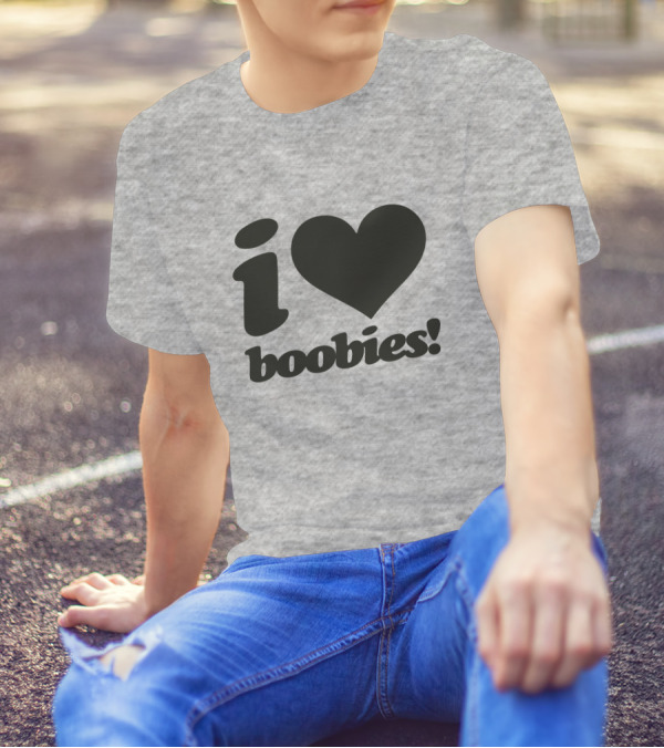 Rash I Love Boobies I Heart Boobies T-Shirt