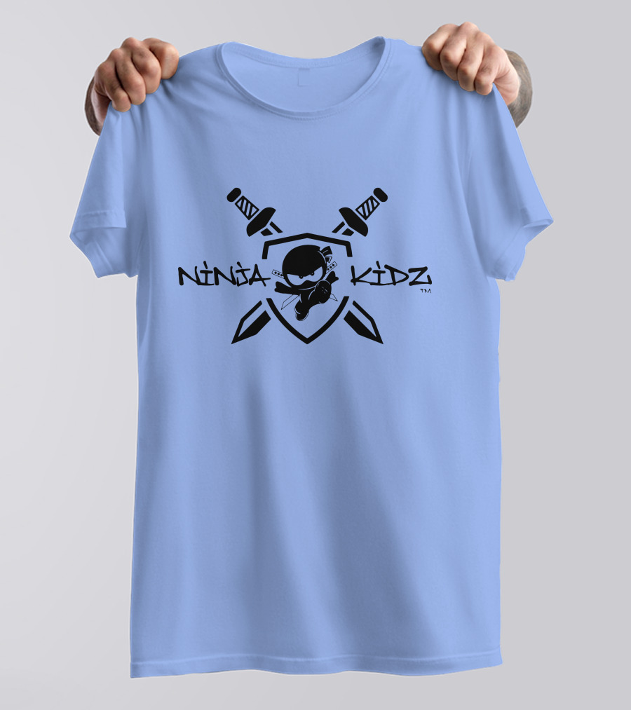 Ninja Kidz Shield With Swords And Ninja Character T-Shirt