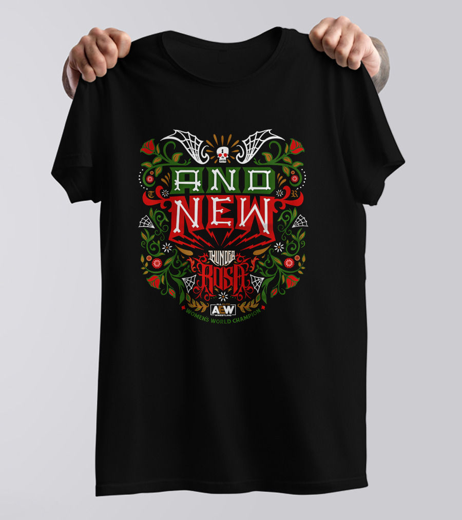 And New Thunder Rosa Women's World Champion AEW T-Shirt