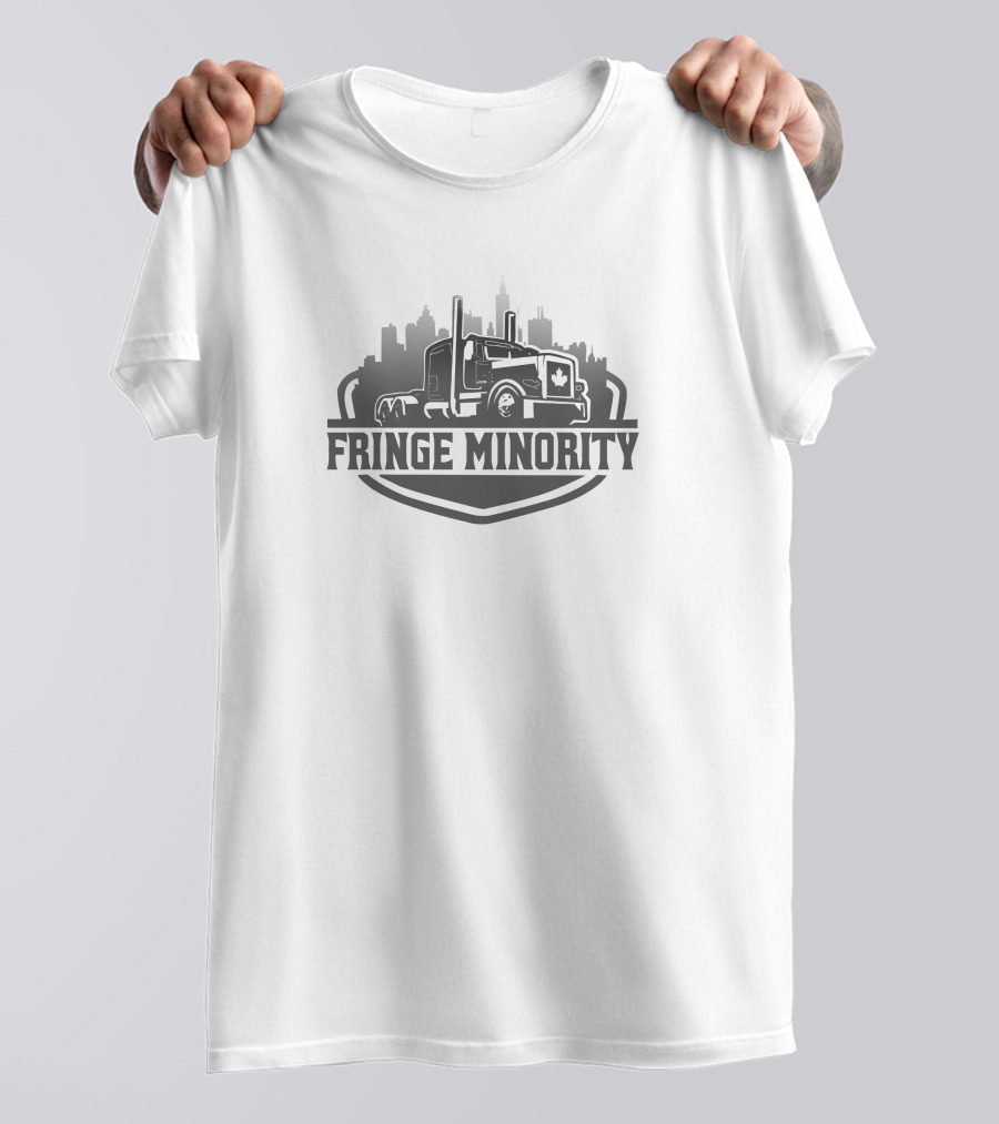 Fringe Minority Truck Cityscape Alexandra Lavoie Rebel News Store T-Shirt