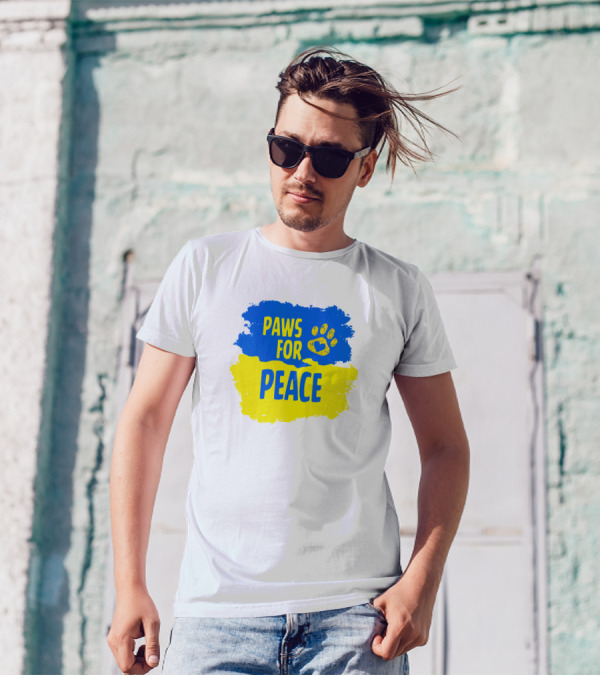 Paws For Peace Ukraine Zonram Liao Custom Ink Shop Store T-Shirt