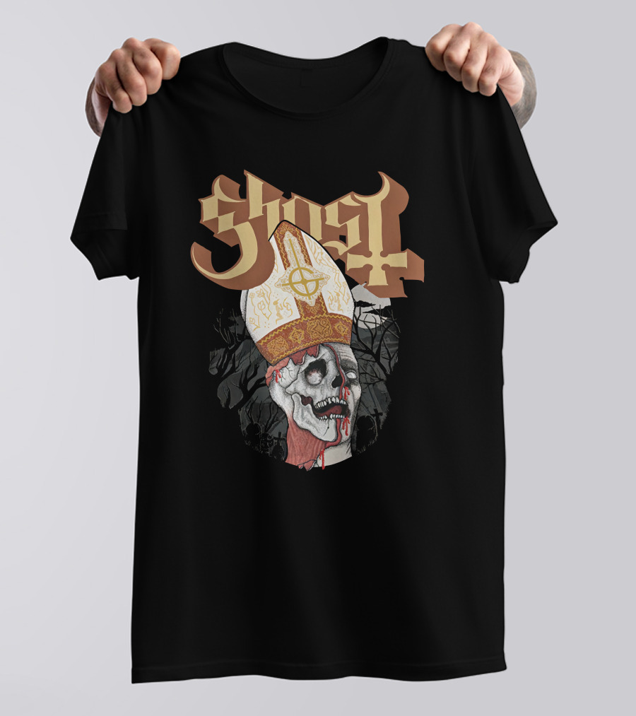 Ironender17 Ghost The Dead Are Alive Papal Zombie T-Shirt