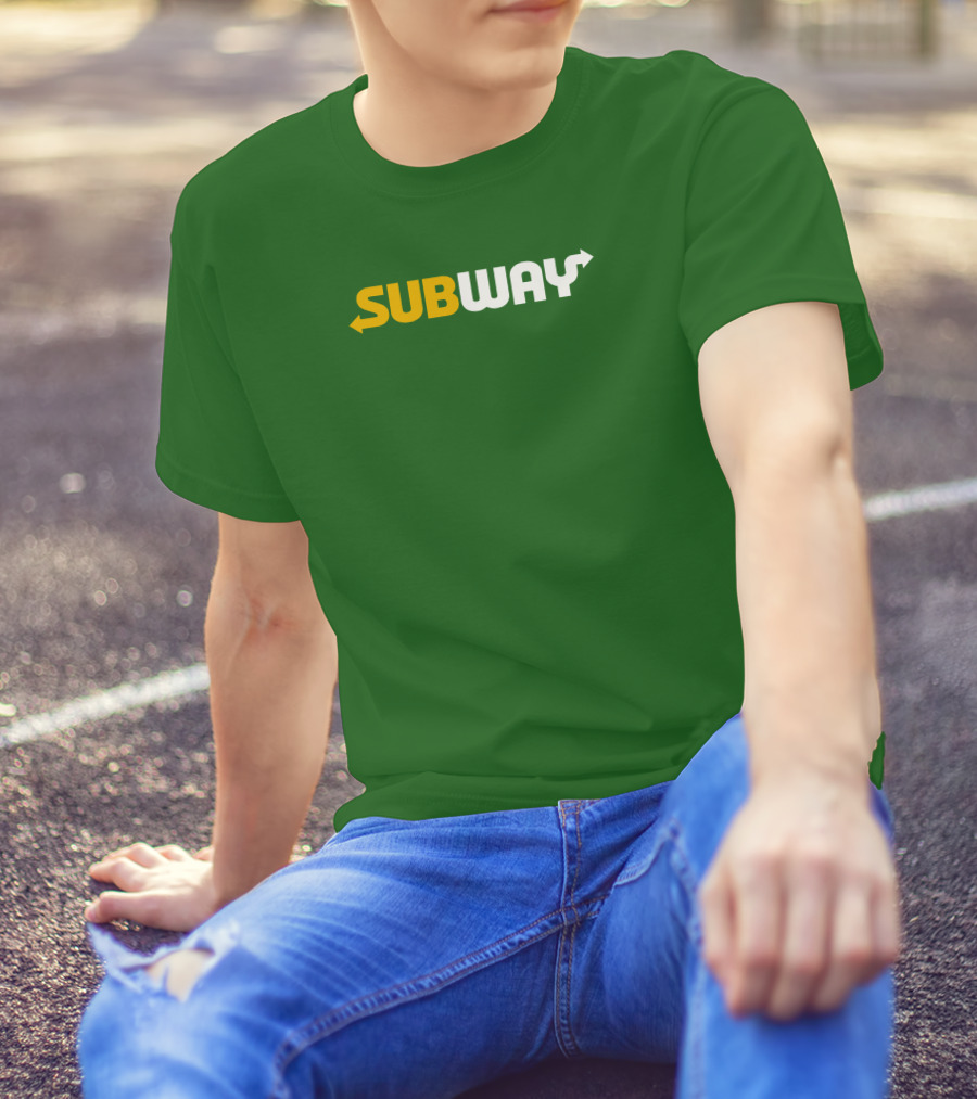 Keefler Subway Logo With Green Background T-Shirt