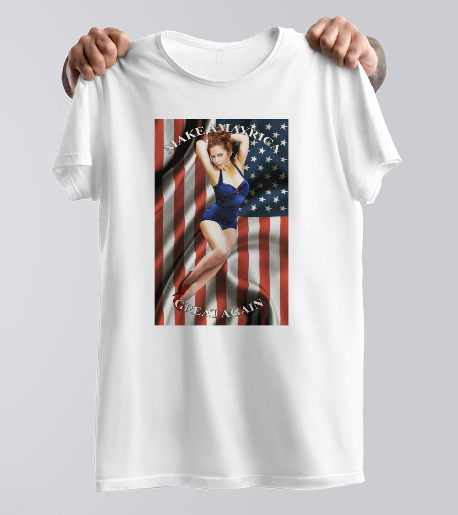 MAKE AMERICA GREAT AGAIN US FLAG PIN-UP MODEL T-Shirt
