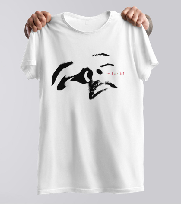 Mitski Merch Store Minimalist Facial Features T-Shirt