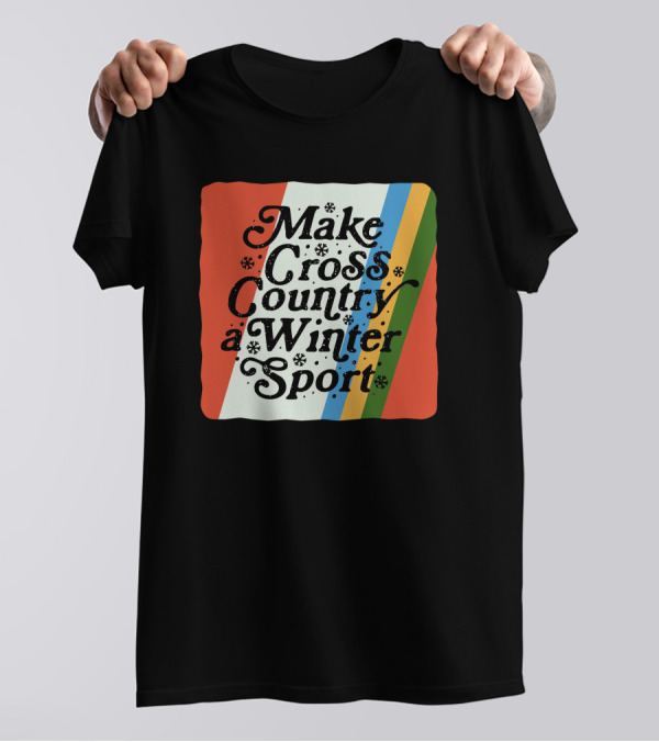 Kyle Merber Make Cross Country A Winter Sport Diadora Colorful Stripe T-Shirt
