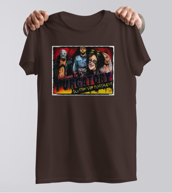 Welcome To Purgatory Glutton For Punishment Pro Wrestling Tees AEW Shop Demon X Bunny T-Shirt
