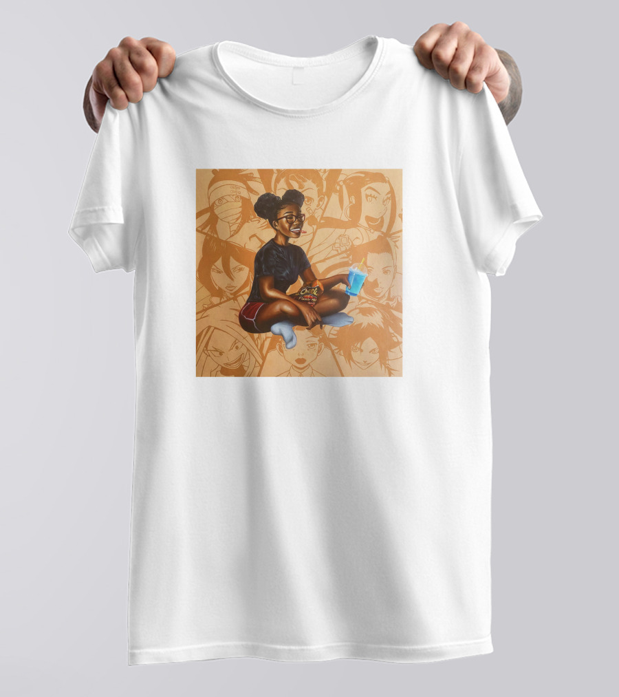 Huey Dynamite Screen Time Fine Be Greedier Anime Character Juice Chips T-Shirt