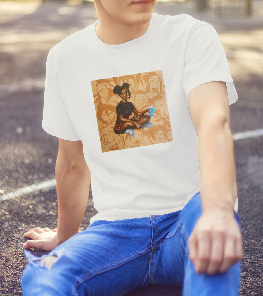 Huey Dynamite Screen Time Fine Be Greedier Anime Character Juice Chips T-Shirt