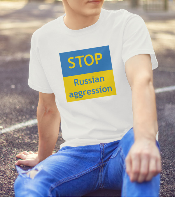 Stop Russian Aggression Dr. Samantha O'neill SA T-Shirt