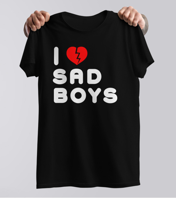 I Heart Sad Boys Broken Heart T-Shirt
