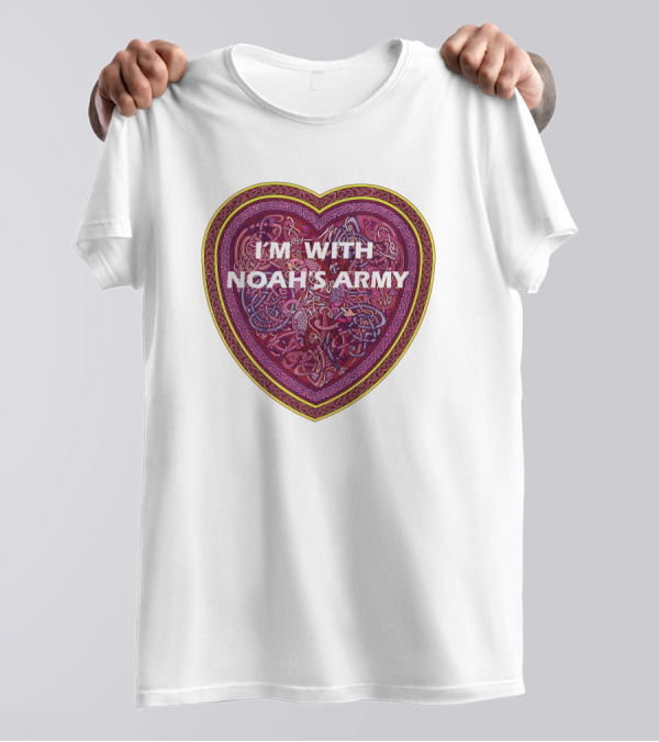 I'm With Noah's Army Heart T-Shirt