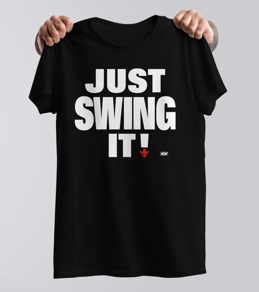 Aew All Elite Wrestling Shawn Spears Just Swing It Canadian Maple Leaf T-Shirt