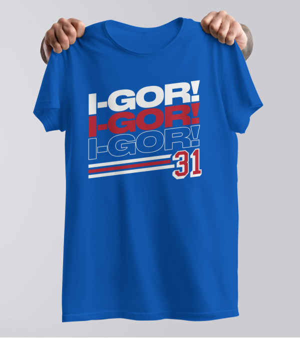 We Bleed Blue NYC Merch Store I-Gor I-Gor I-Gor 31 T-Shirt