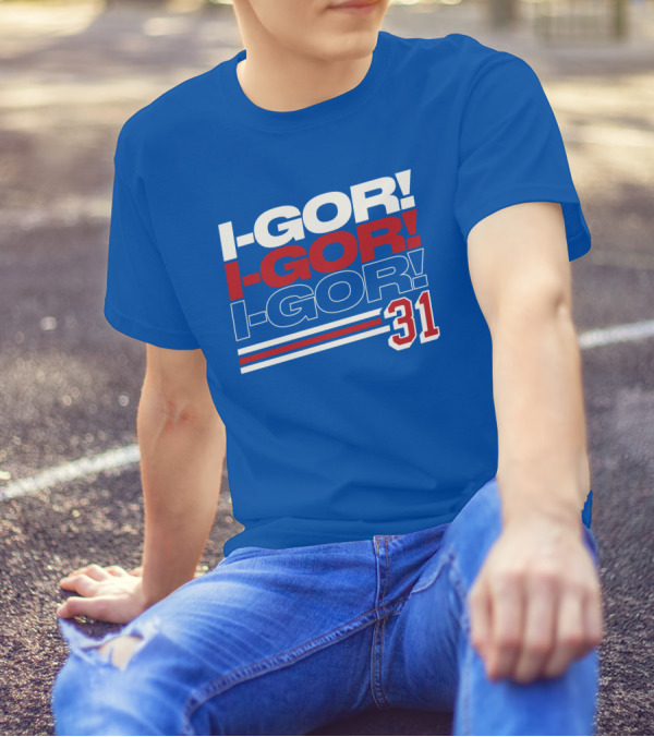 We Bleed Blue NYC Merch Store I-Gor I-Gor I-Gor 31 T-Shirt
