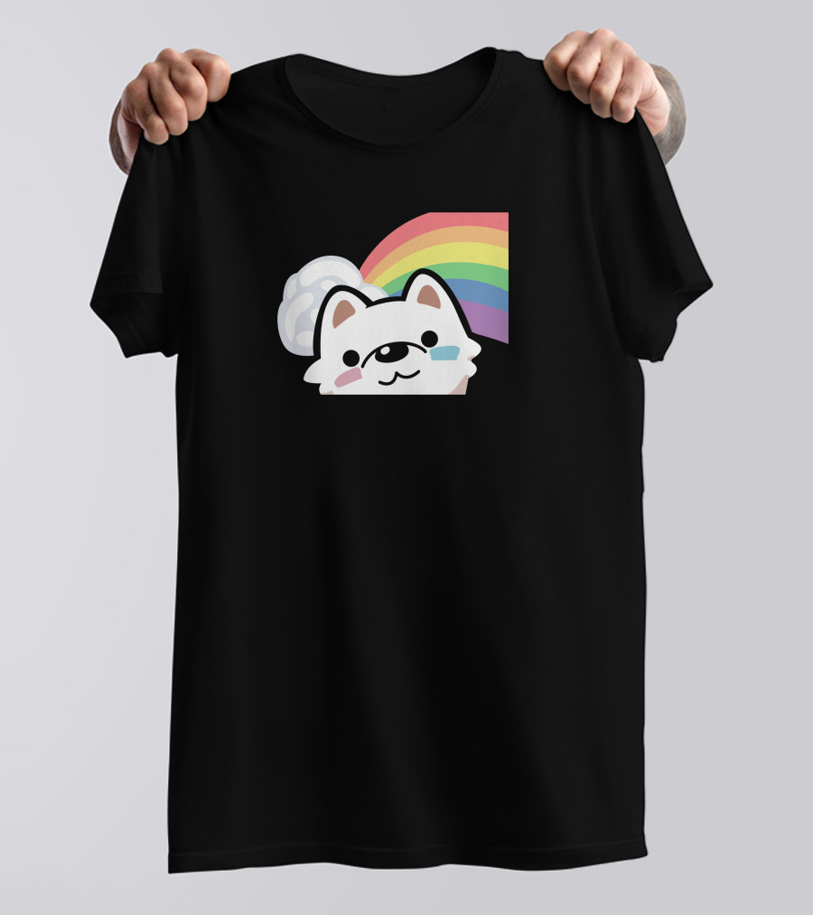 Streame Lements Merch DarkViperAU Pride Rainbow Dog T-Shirt