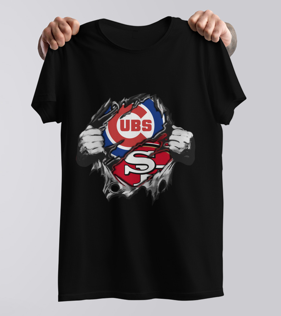 49ers Cubs Logo Fusion Fan Crossover T-Shirt