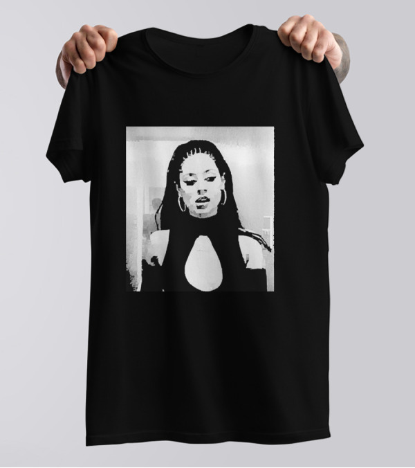 Maddy Euphoria Black And White Portrait Merch T-Shirt