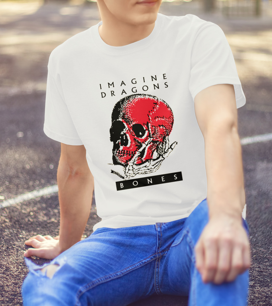 IMAGINE DRAGONS BONES Skull T-Shirt