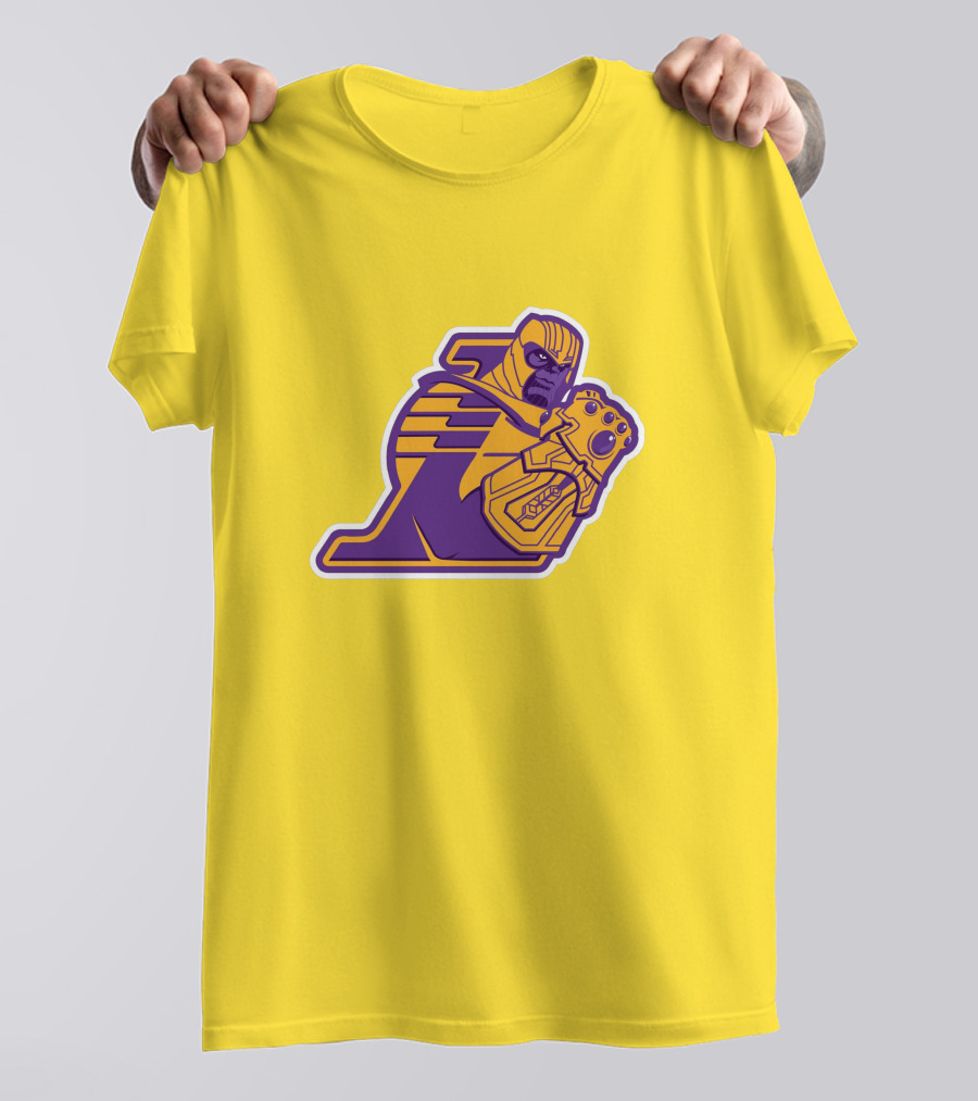 LA Lakers Thanos Infinity Gauntlet Mashup T-Shirt