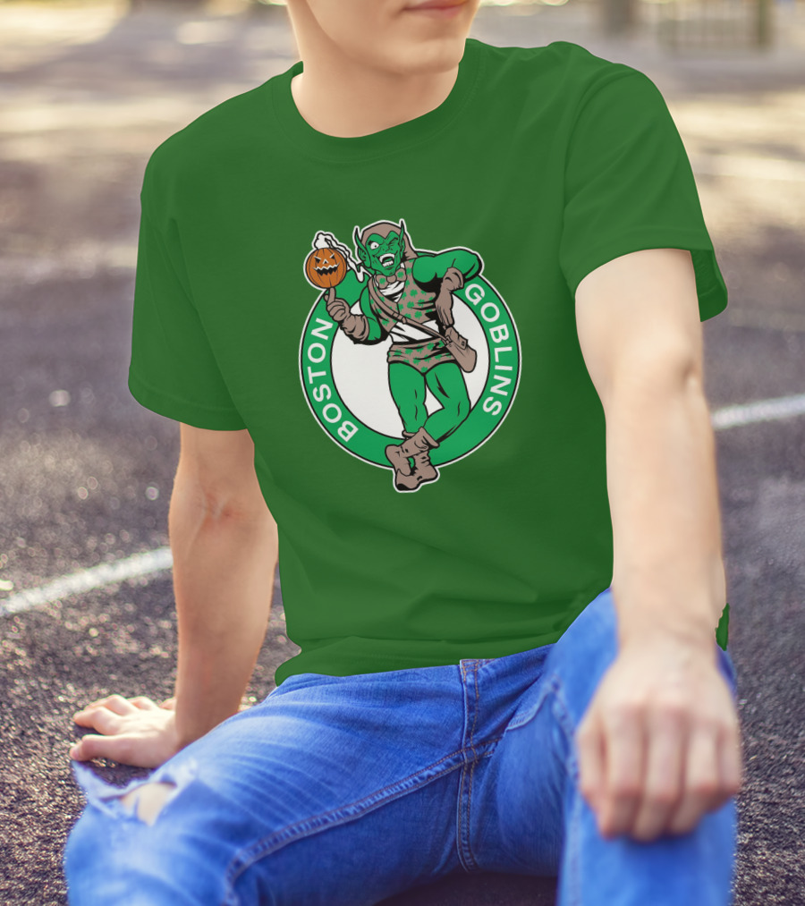 Boston Goblins Halloween Basketball Crossover T-Shirt