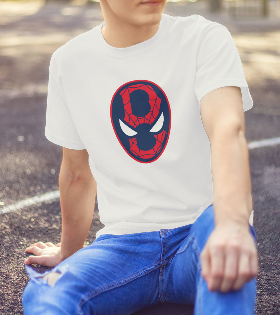 Boston Spider Sox MLB Web Pattern Mask T-Shirt