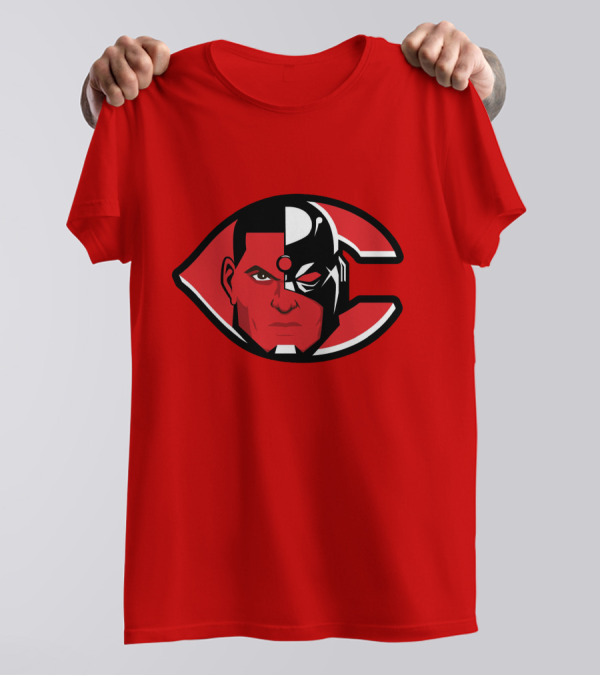 Cincinnati Cyborgs MLB Logo Face T-Shirt