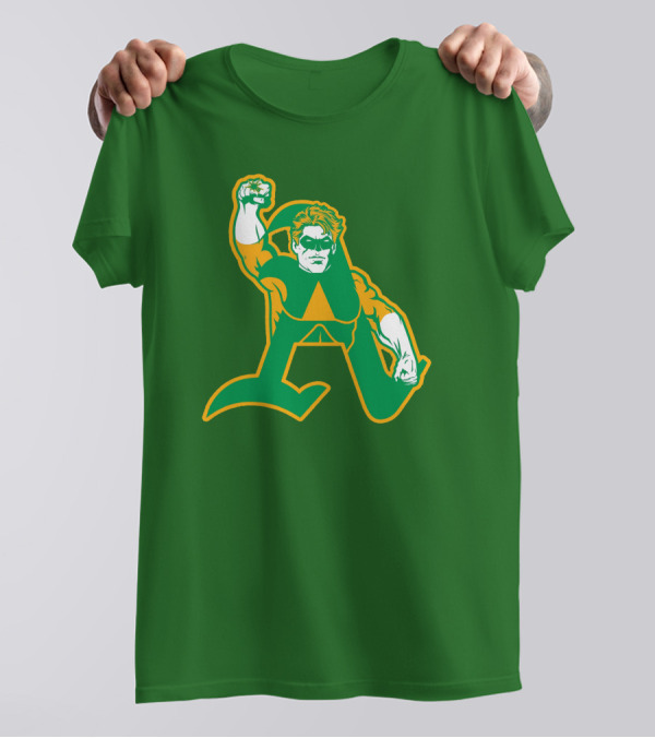 Oakland Athletics Green Lantern MLB Crossover T-Shirt