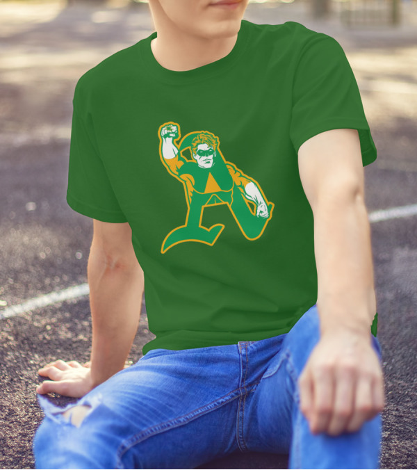 Oakland Athletics Green Lantern MLB Crossover T-Shirt