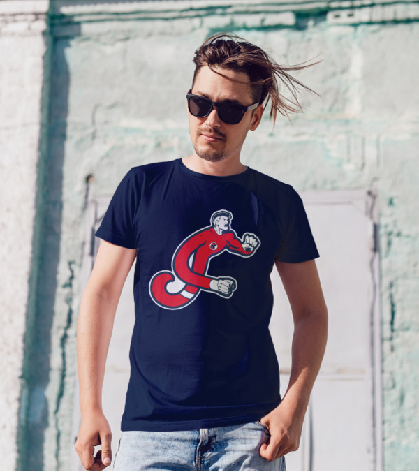 Cleveland Mr. Fantastics MLB Stretching Superhero T-Shirt