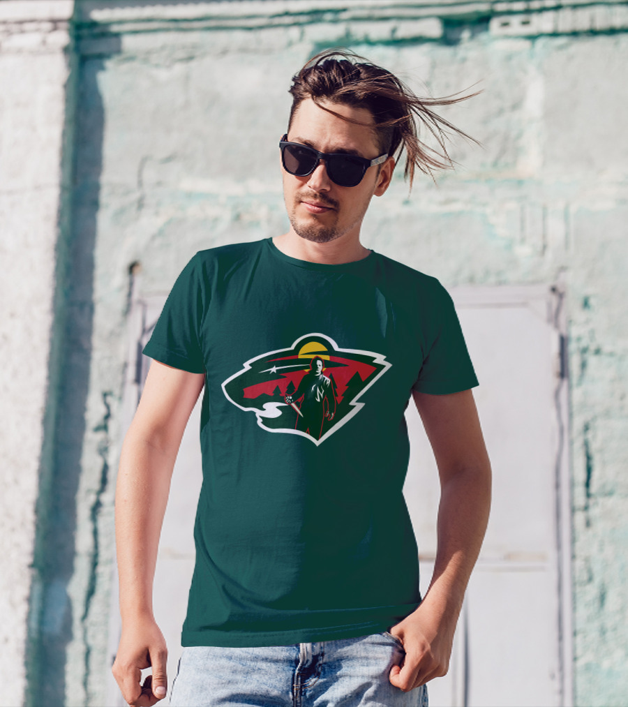 Minnesota Wild Michael Myers NHL Crossover T-Shirt