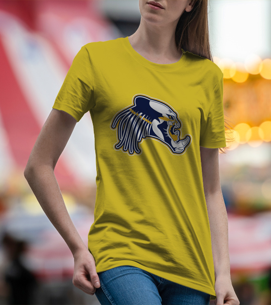 Nashville Predators Logo Iconic Saber-Tooth Tiger Head T-Shirt