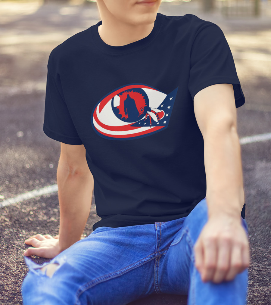 Columbus Candymans American Flag Eye And Bee T-Shirt