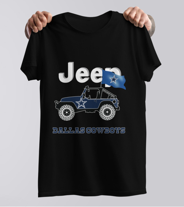 Jeep Dallas Cowboys Star Flag T-Shirt